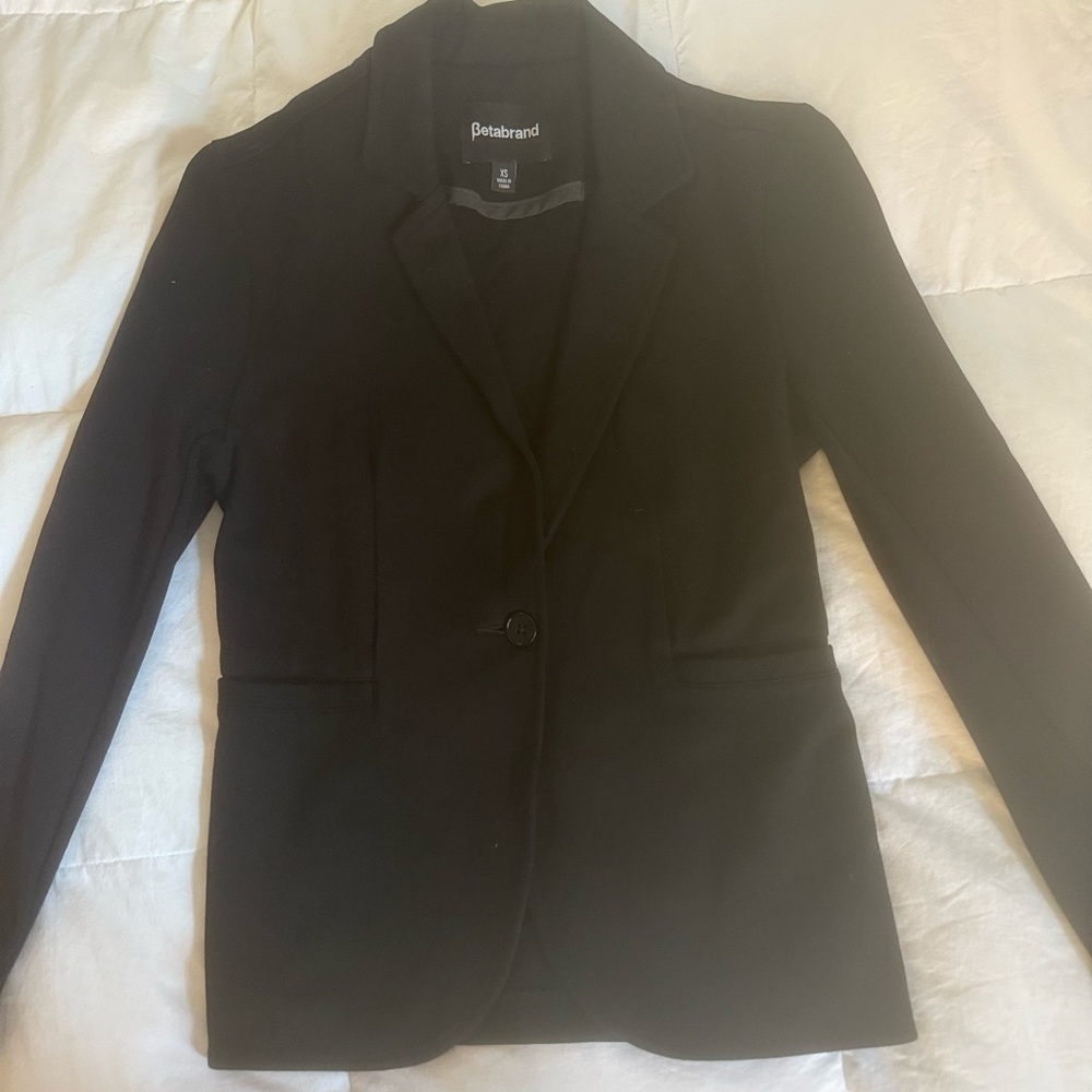 Betabrand Classic Black Jacket